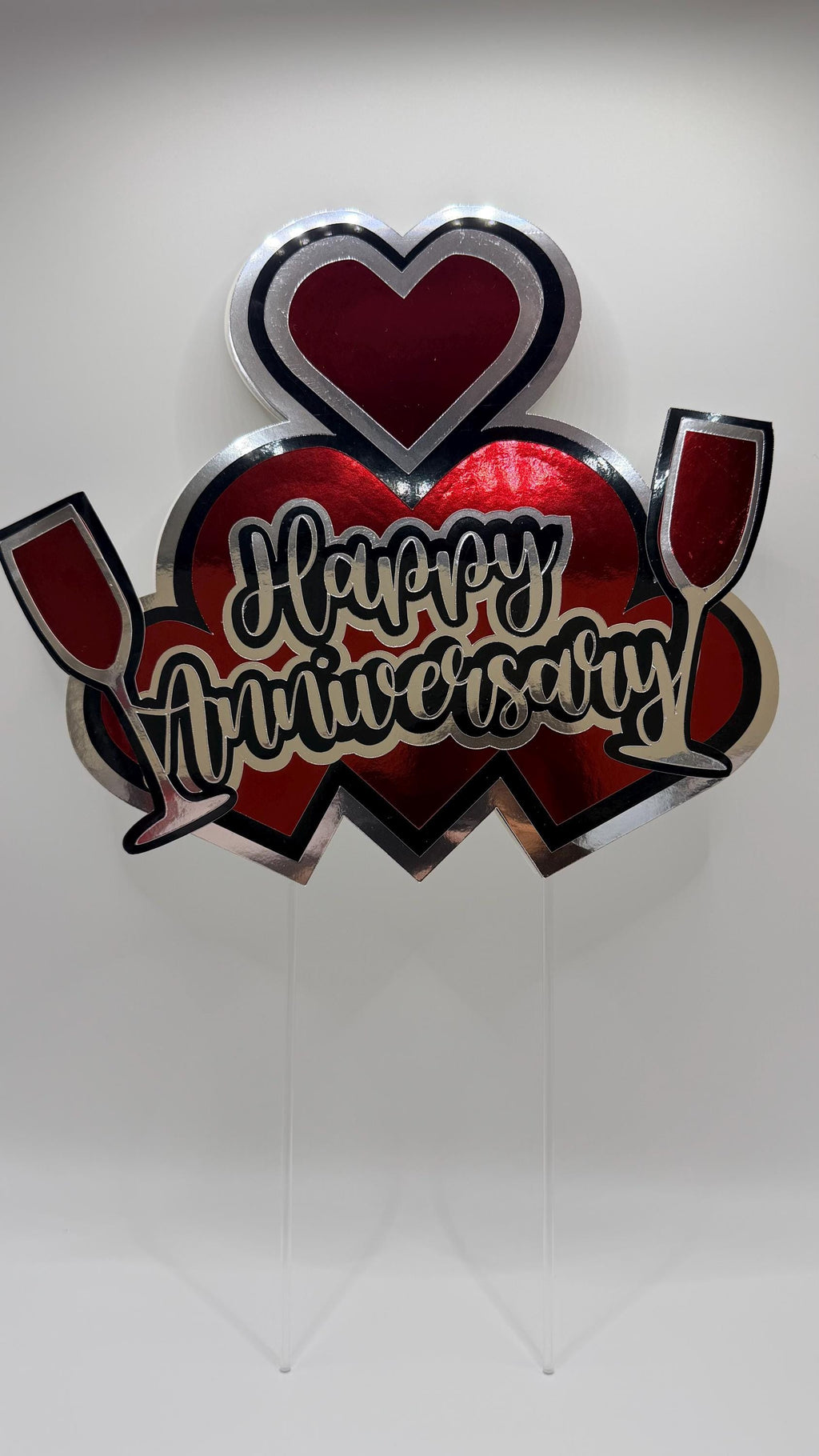 Custom Anniversary Cake Topper