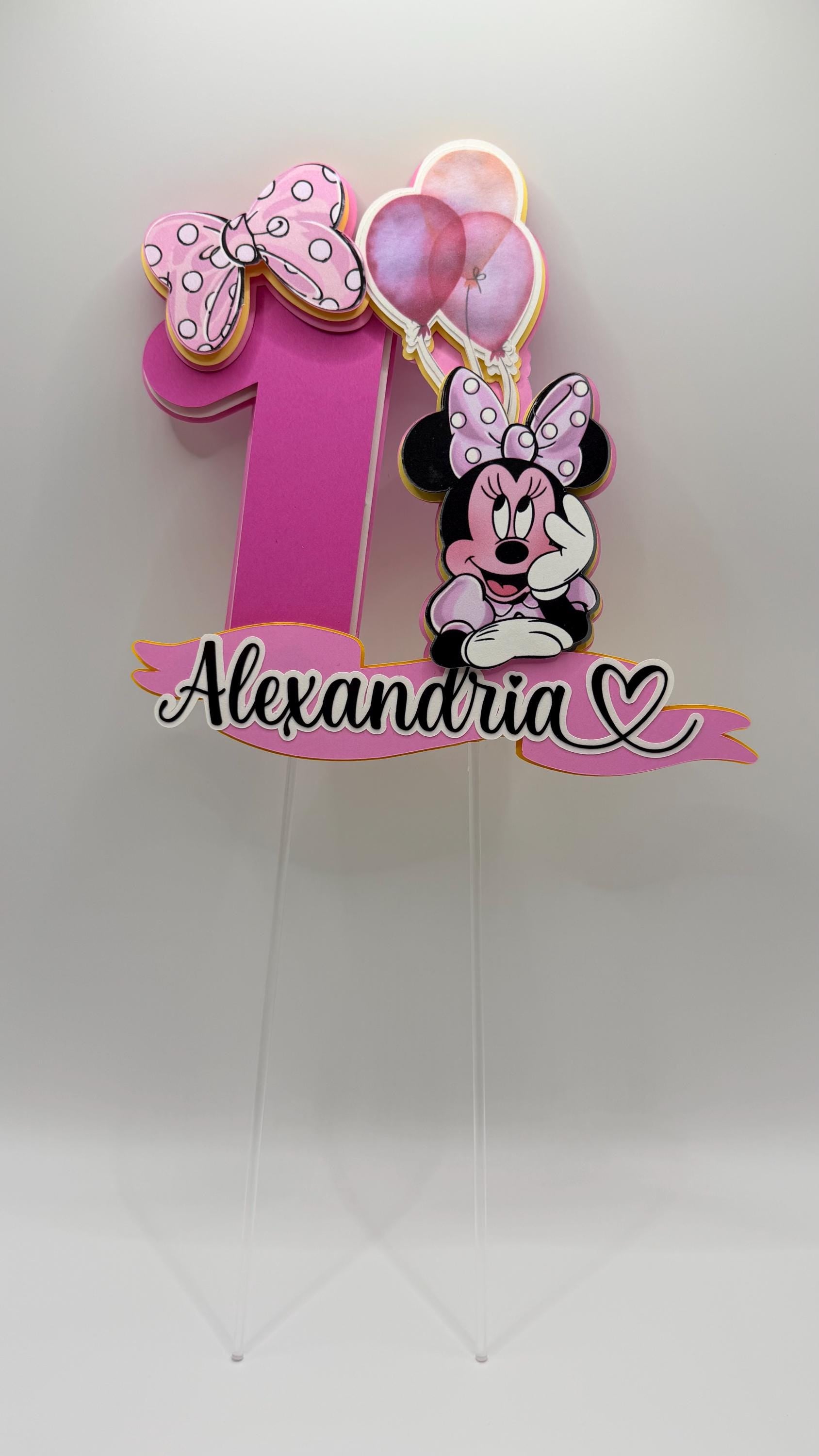 Custom Cake Topper, Girls Birthday