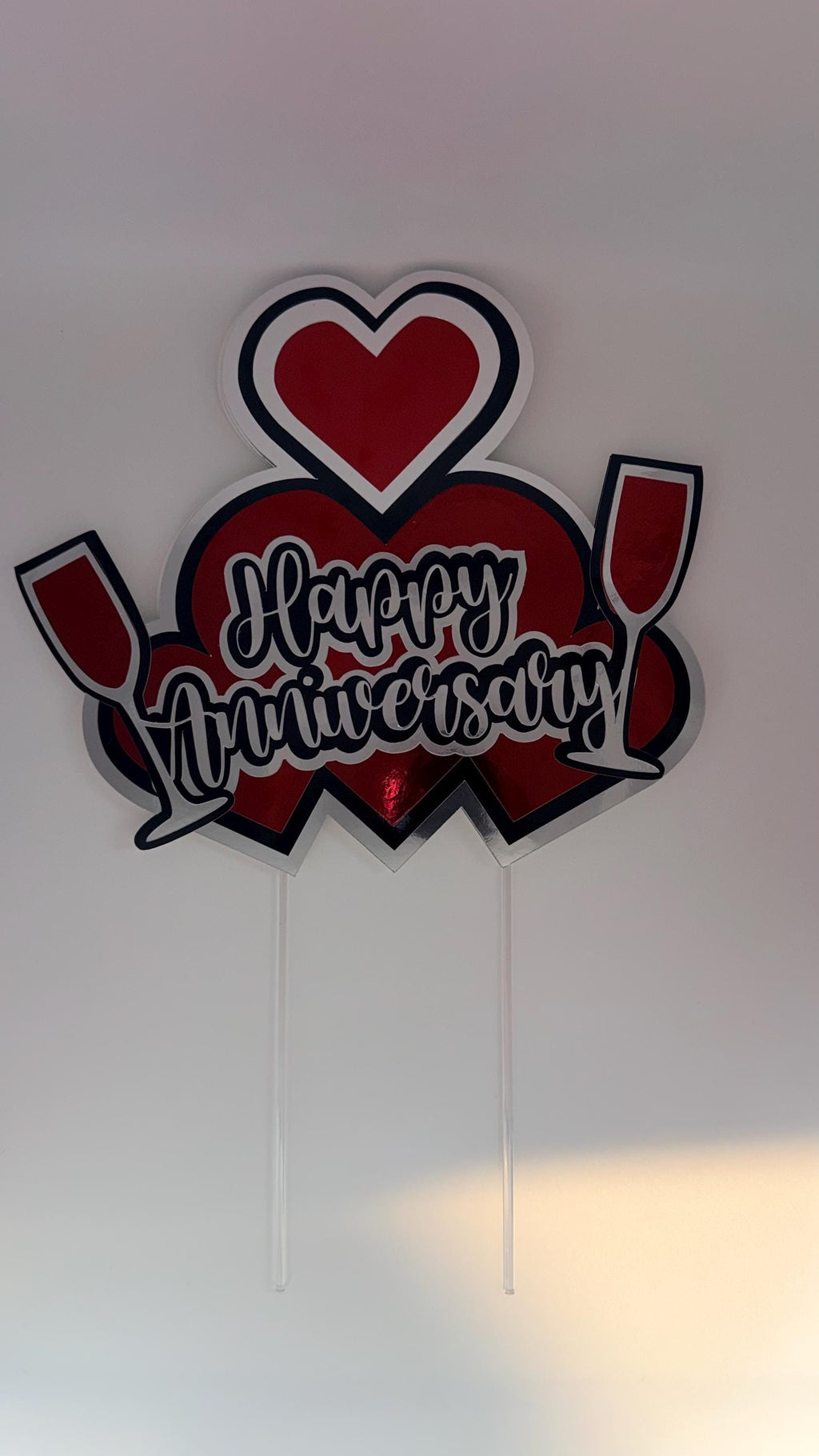 Custom Anniversary Cake Topper