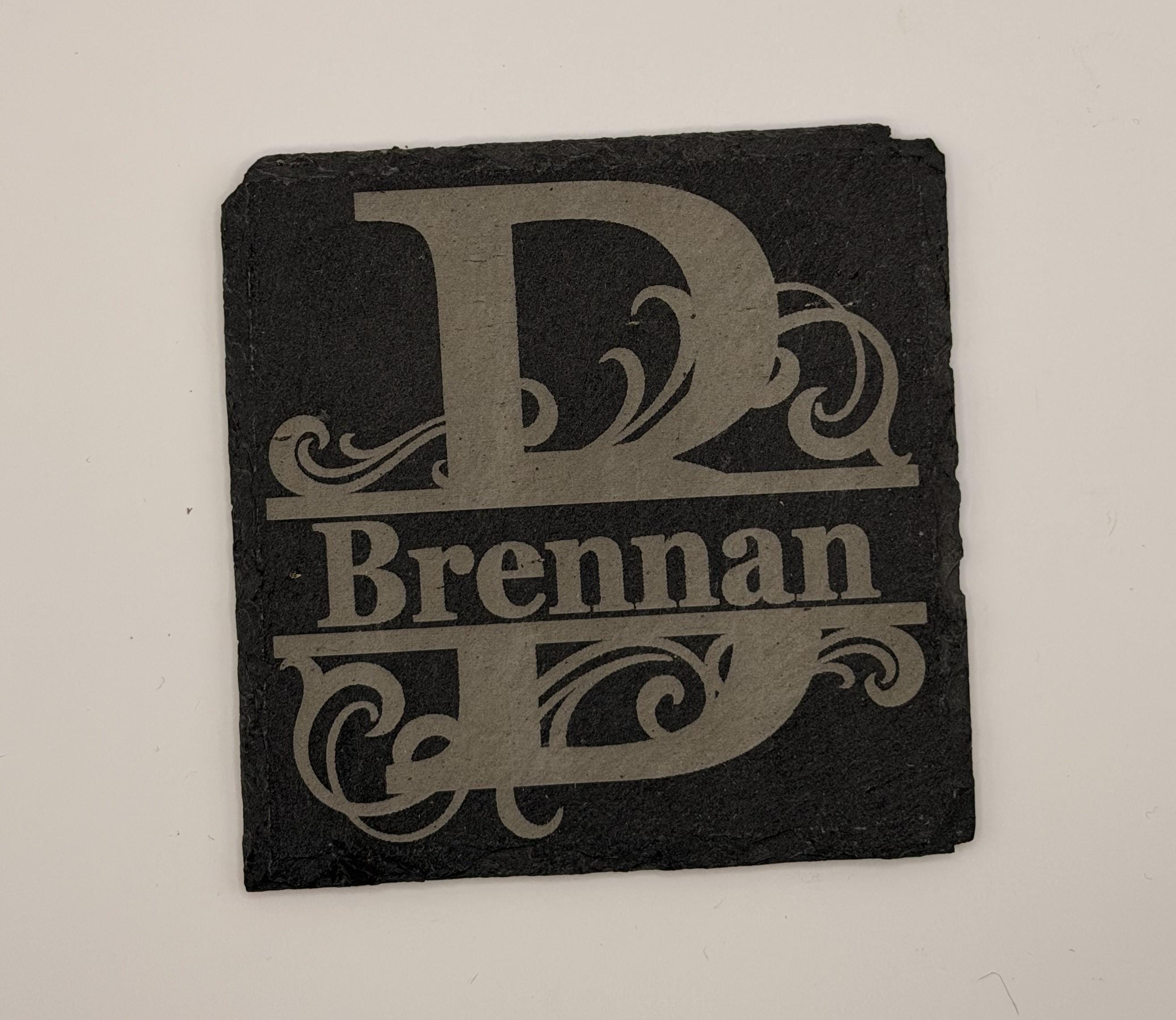 Monogram Slate Coasters
