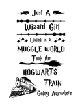 Wizard Girl Living in a Muggle World PNG - Digital Download