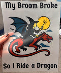 Dragon Rider Witch DTF Transfer (Ready to Press)