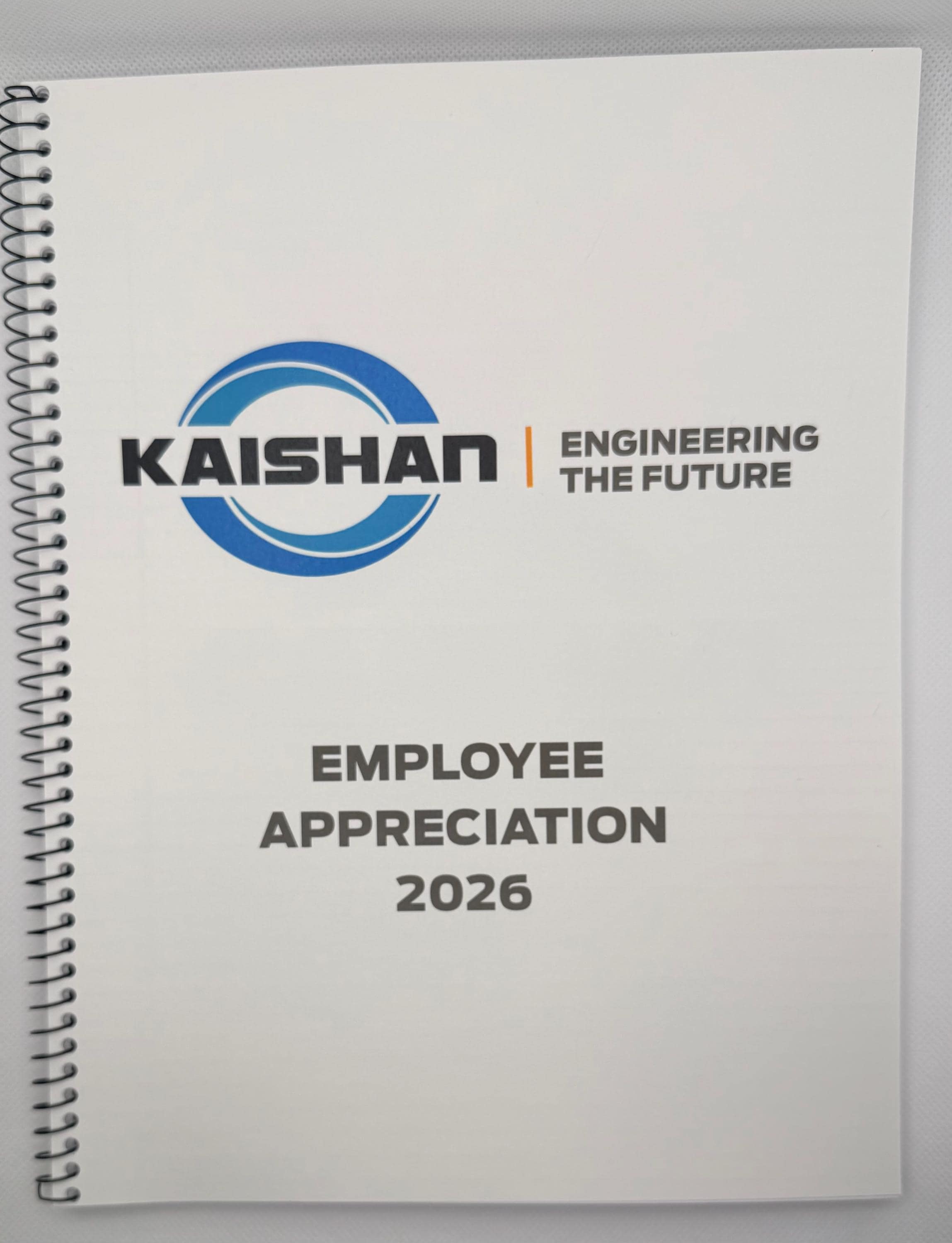 Custom Business Logo Notebook, Personalized for Corporate Gifts, Spiral Bound